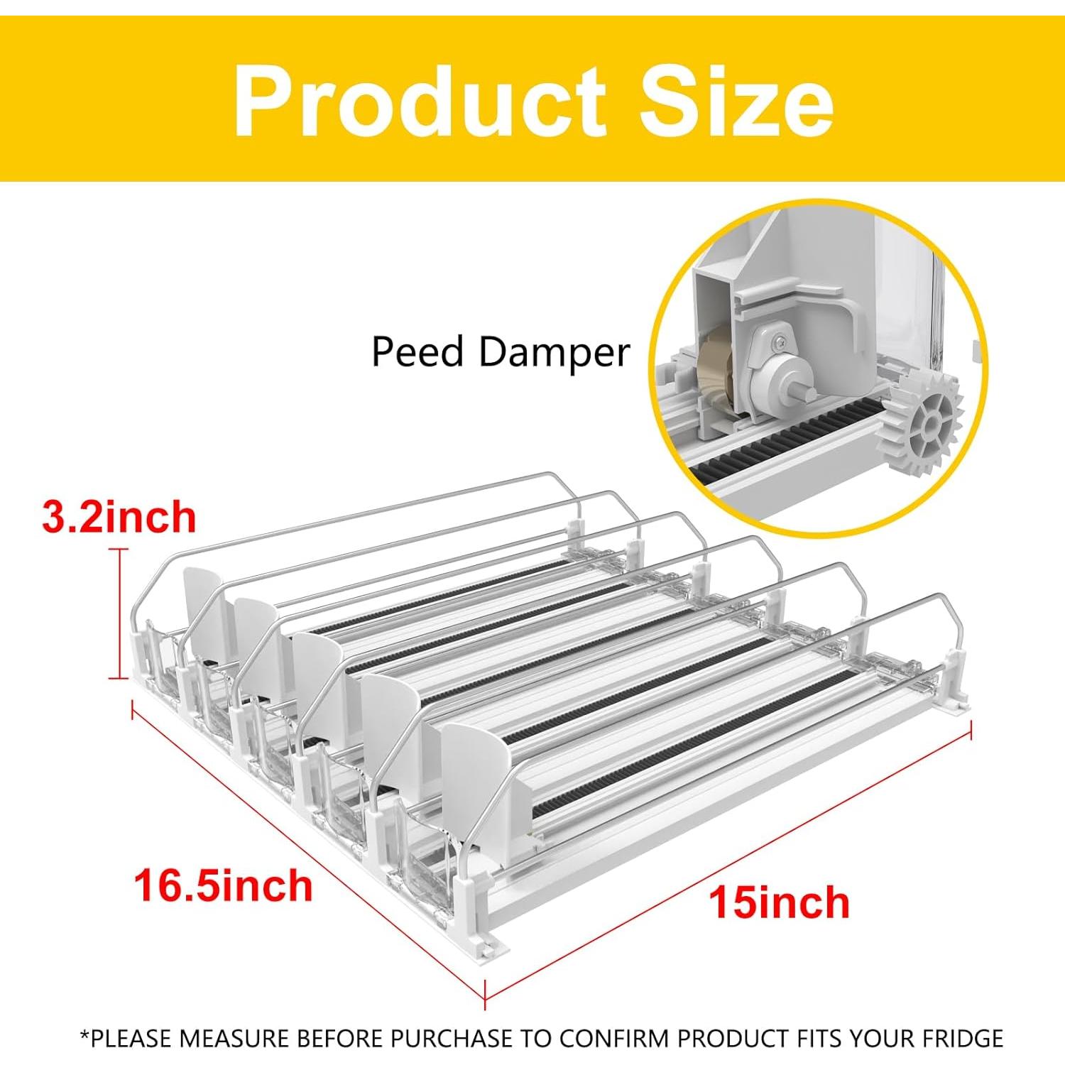 Organizador de Latas de Refresco GLGN Ajustable 38x42cm