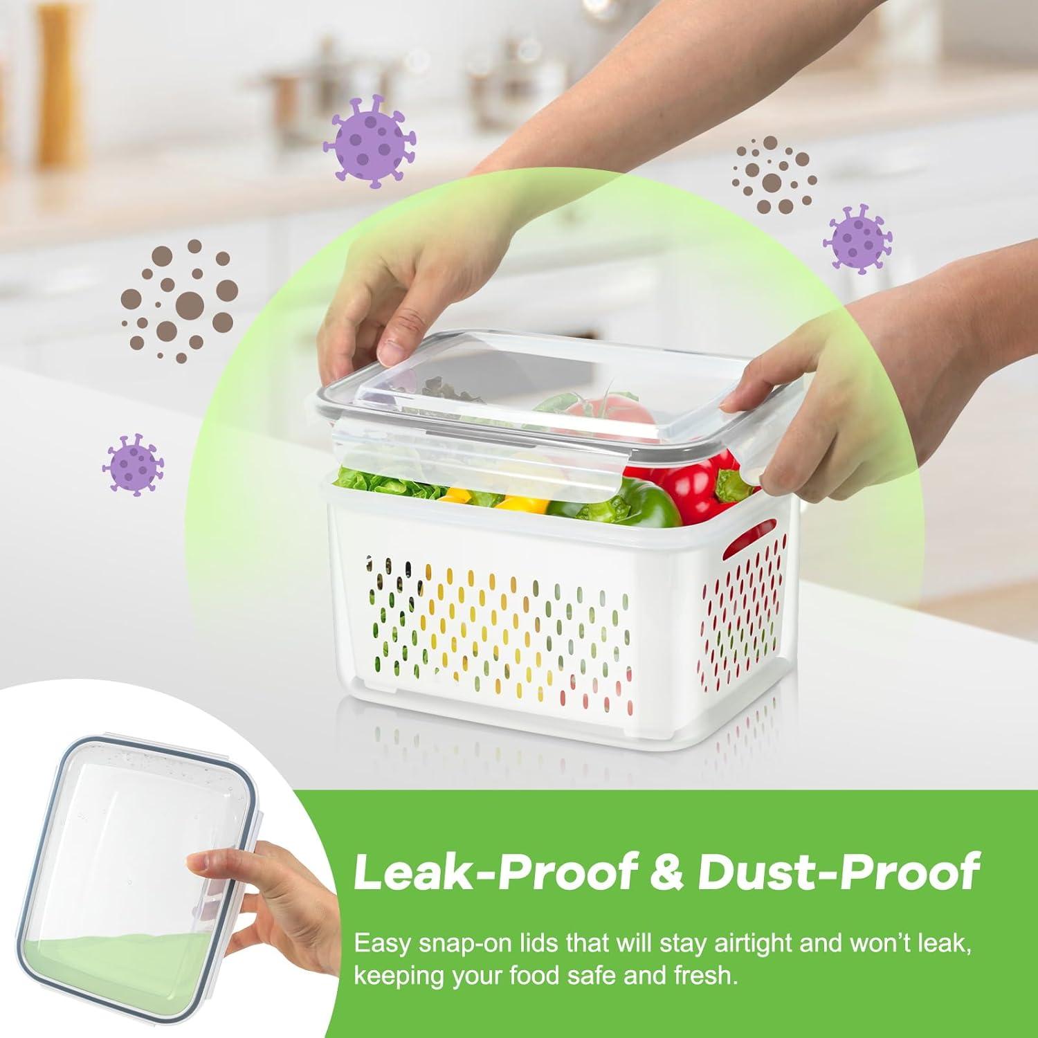 TBMax 6 Piezas Contenedores Almacenamiento Herméticos 6,22L