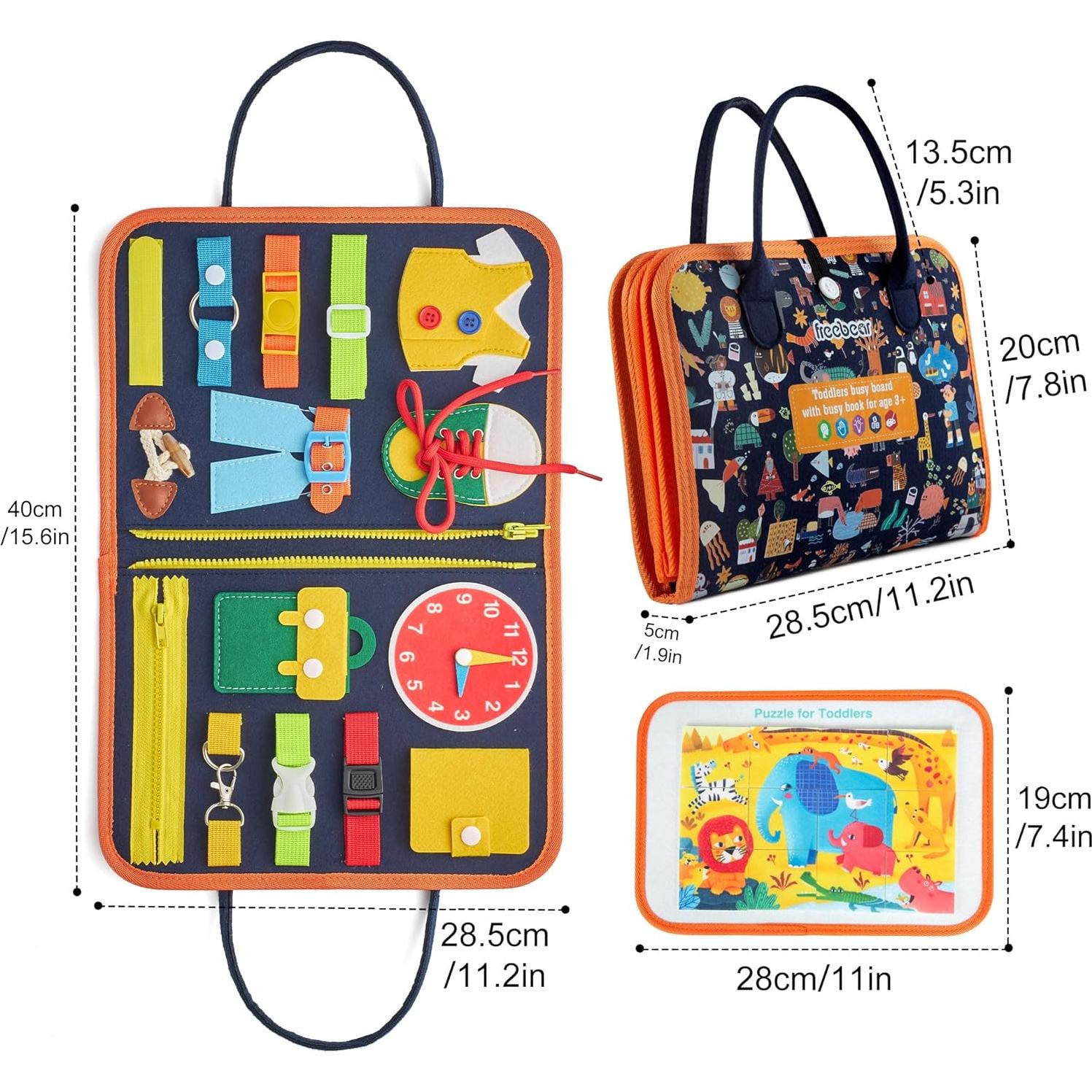 Tablero Ocupado Freebear Clásico Juguete Educativo Azul