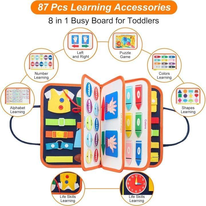 Tablero Ocupado Freebear Clásico Juguete Educativo Azul