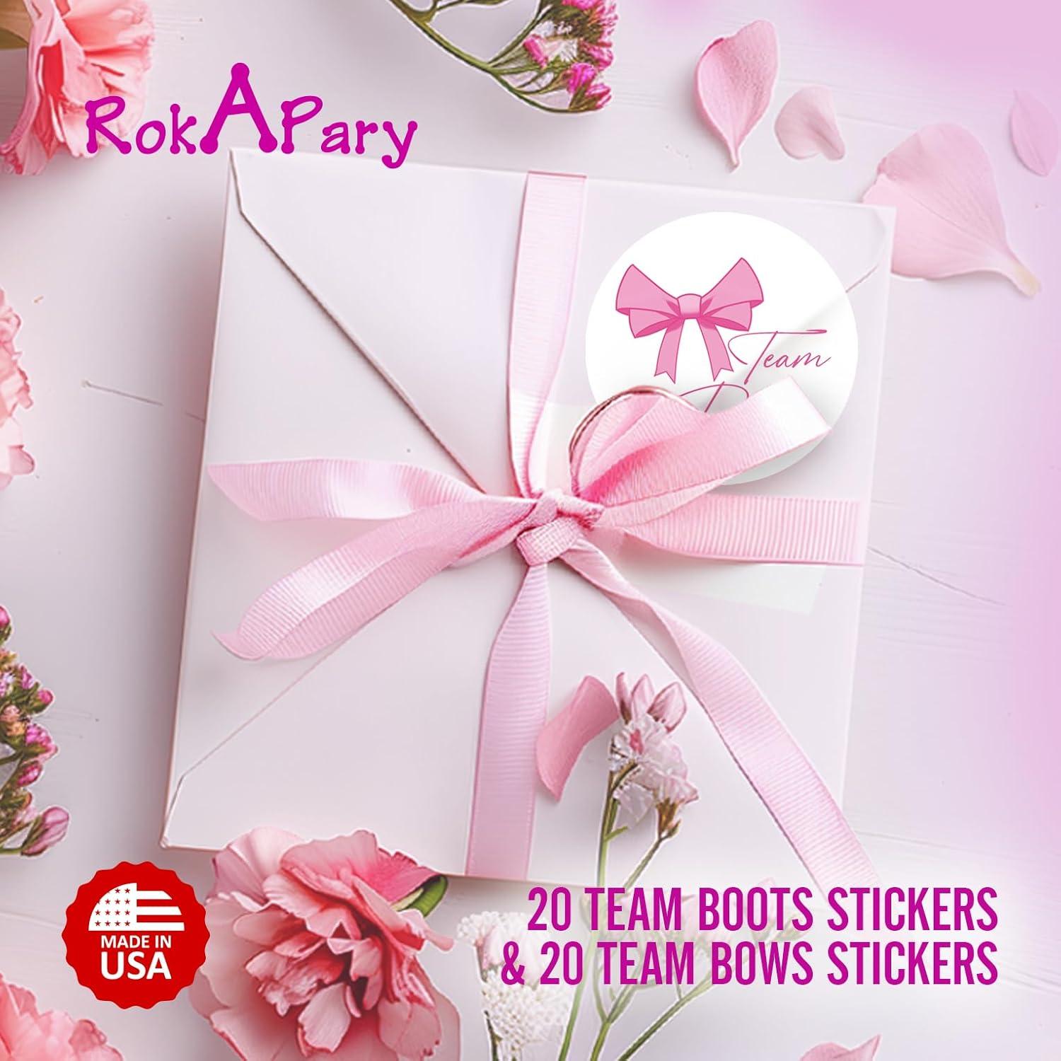 Calcomanías de Revelación de Género RokAPary 40 Pzas 5 cm