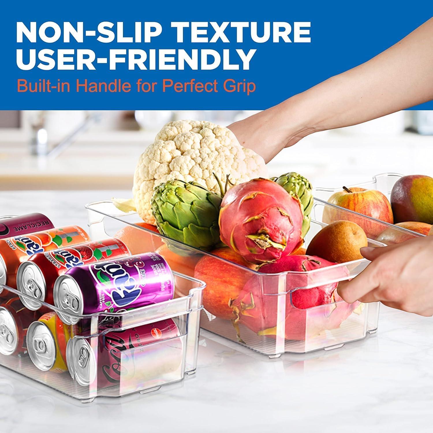 Conjunto Organizadores Refrigerador NutriChef 6 Piezas Transparente