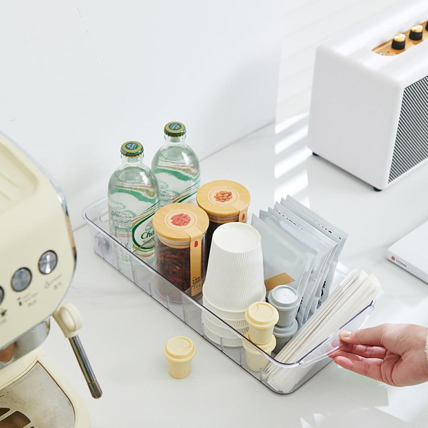 Organizador de Nevera con Ruedas JoyHuaTrade 2 Piezas 38x16.5 cm