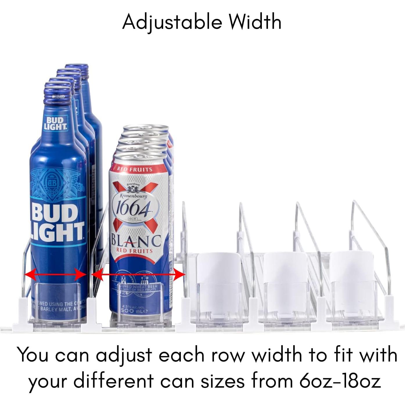 Organizador de Bebidas RULA para Nevera - 5 Filas, 25 Latas