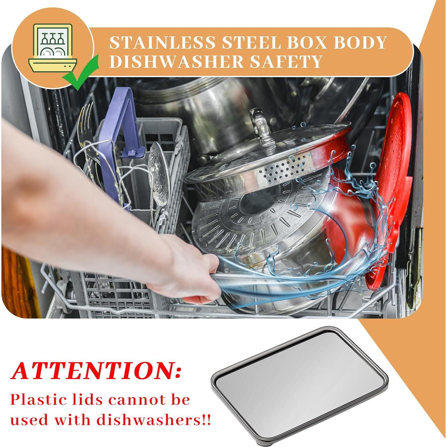 Contenedor Hermético de Acero Inoxidable Hushee 6 Piezas