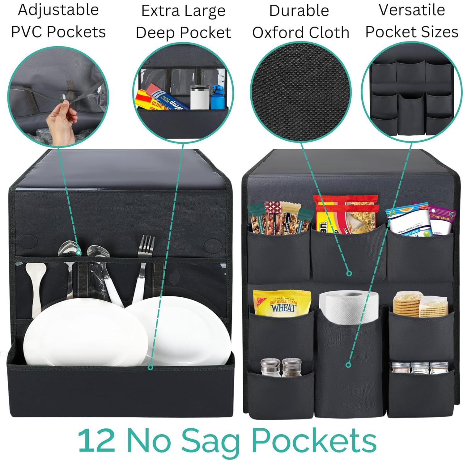 Organizador para Mini Nevera TERRA HOME Negro 40x22 cm