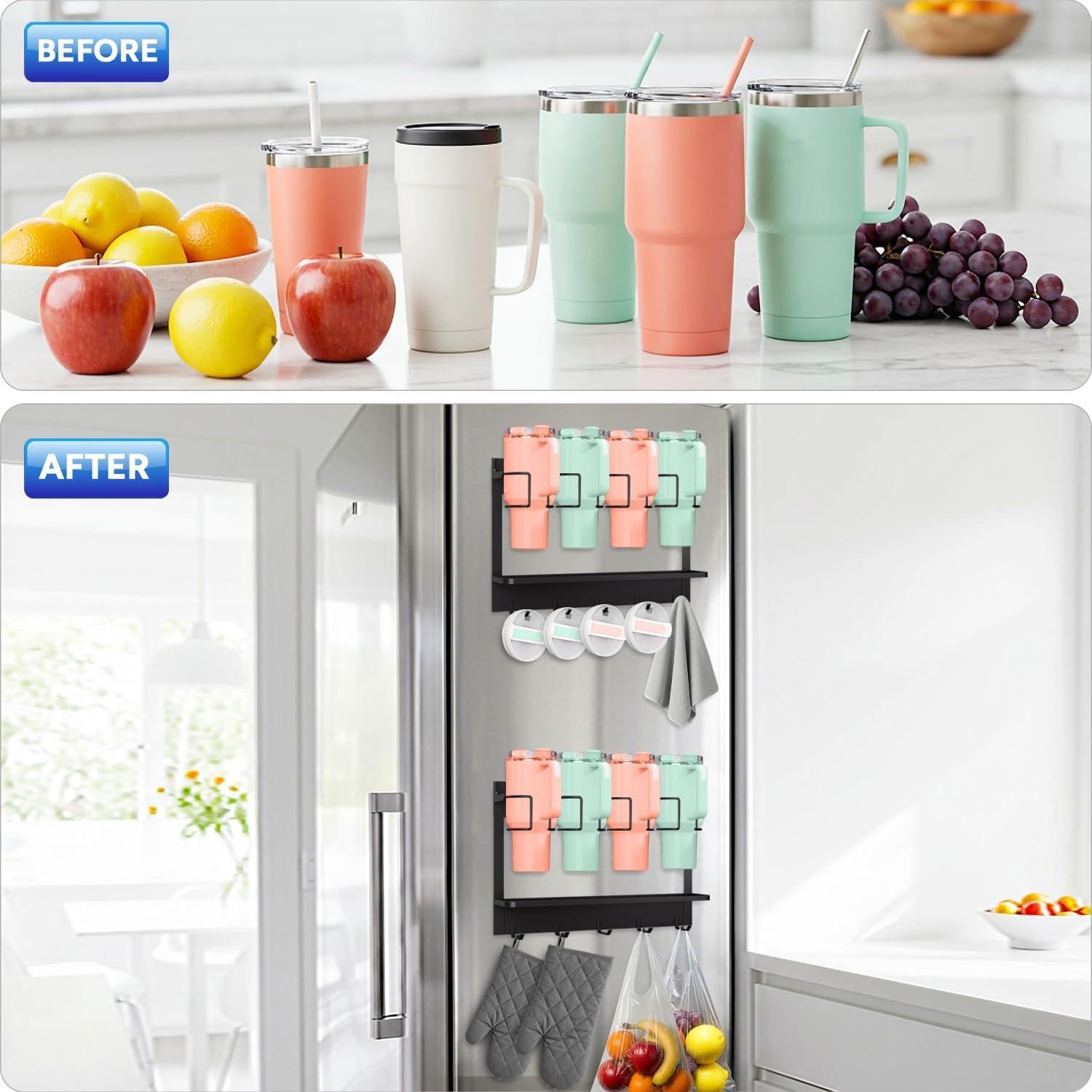 Organizador de Botellas Stanley Cup 20/30/40 oz Negro