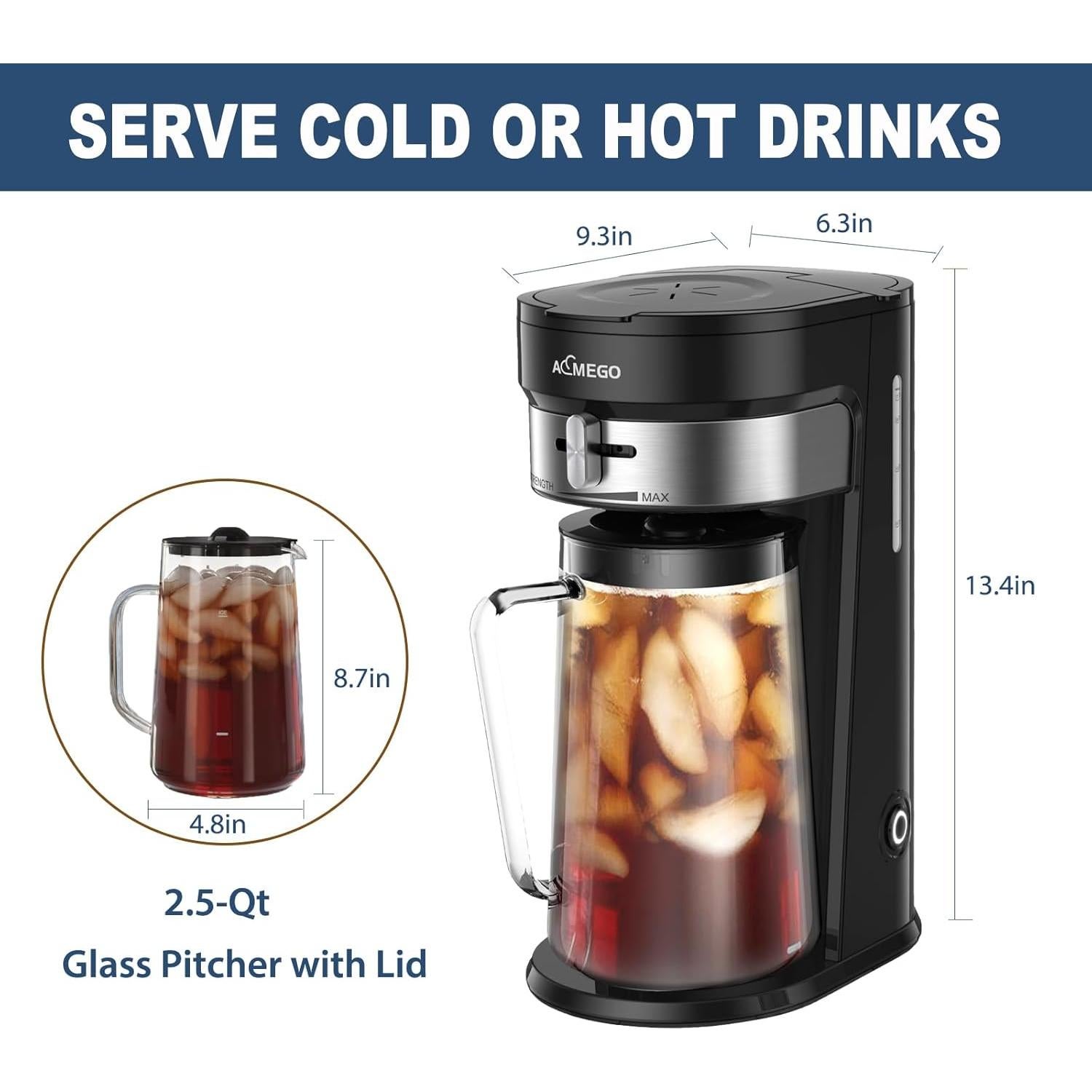 Hacedor de Té Helado Aemego EP1205A-UL Jarra 2.5L