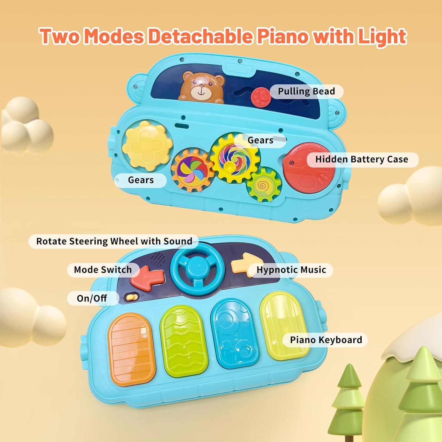 Alfombra de Juego Multifuncional Cuterabit con Piano y Andador