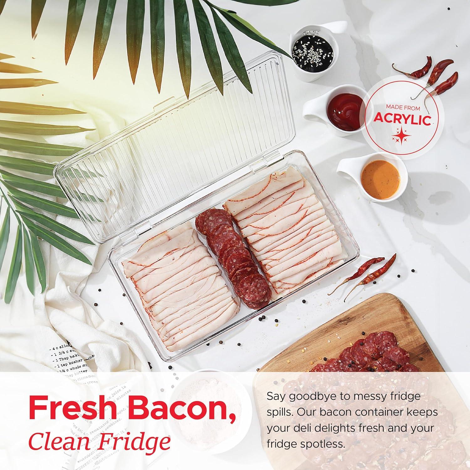 Contenedor de Tocino Tafura TN800 - 2 Unidades, Libre de BPA