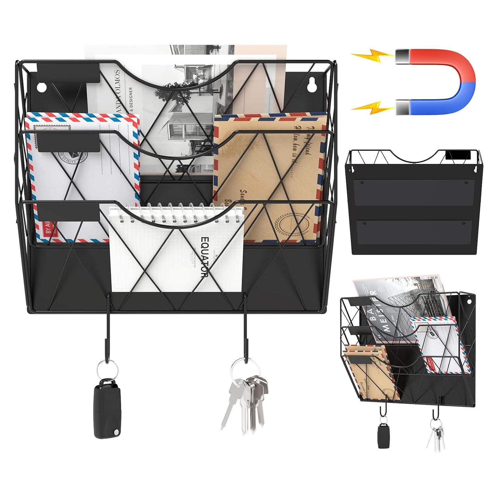 Soporte Magnético de Archivos Patvingot 3 Niveles Negro