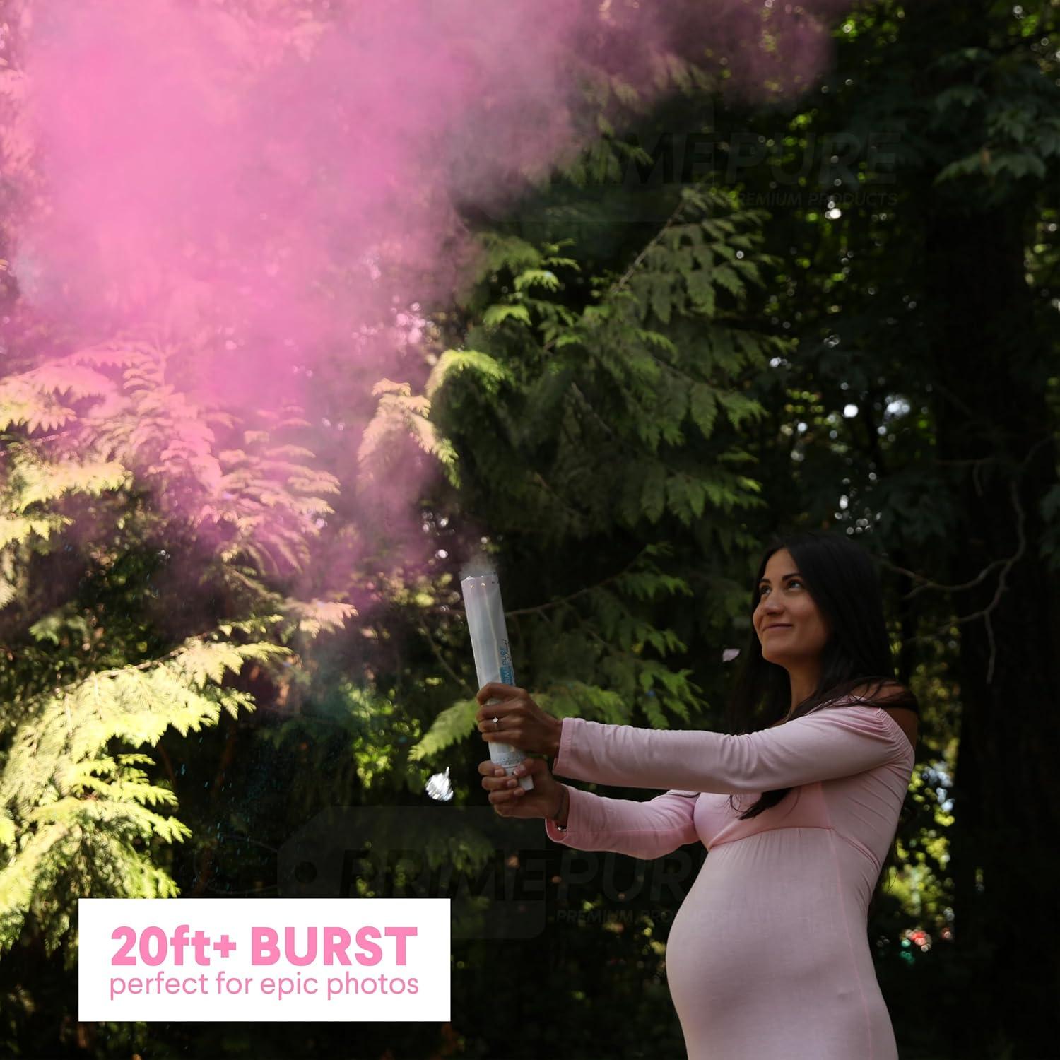 Cañones de Confeti Revelación de Género PrimePure - Rosa