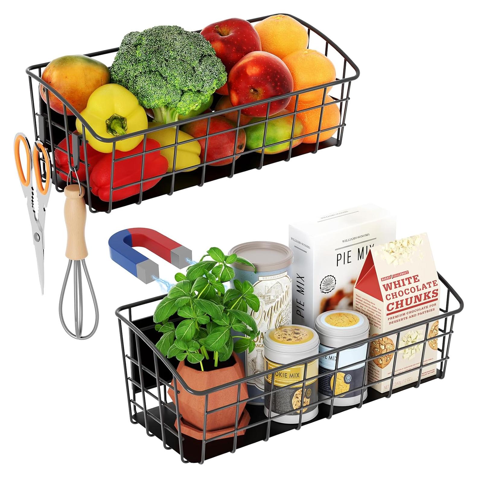 Estante Magnético PrimZooty 2 Pcs para Refrigerador 4,54 kg