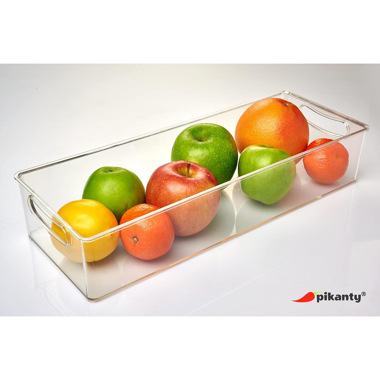 Bin Organizador de Refrigerador Pikanty 38x14 cm Transparente