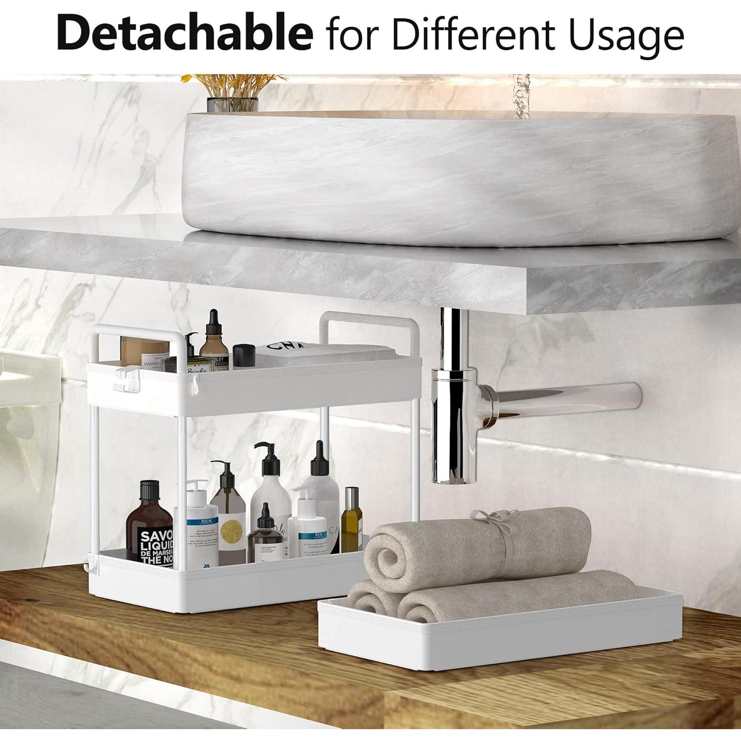 Carro de Almacenamiento Rodante 3 Niveles SOLEJAZZ Blanco