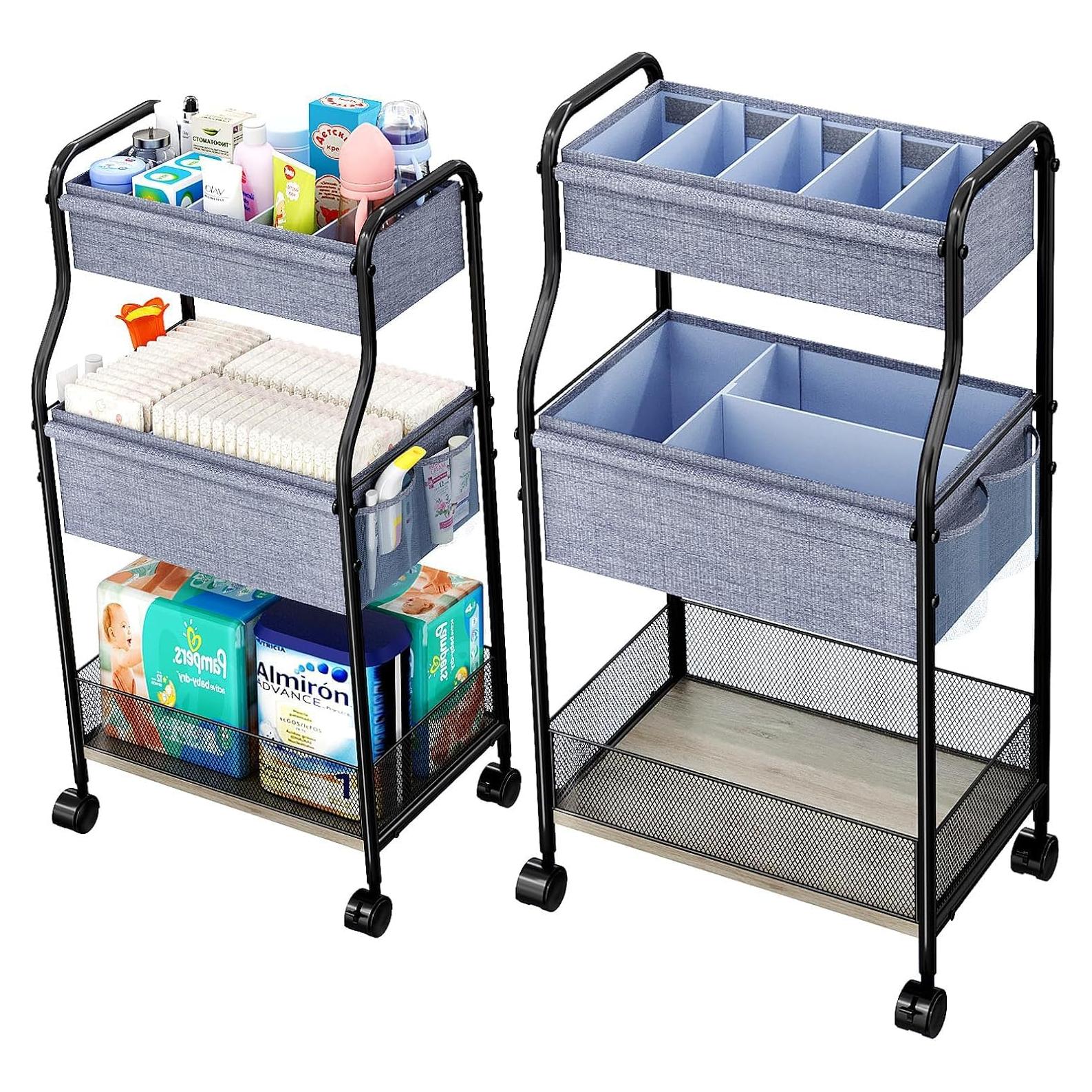 Carro de Almacenamiento para Pañales Cidaziya 3 Niveles