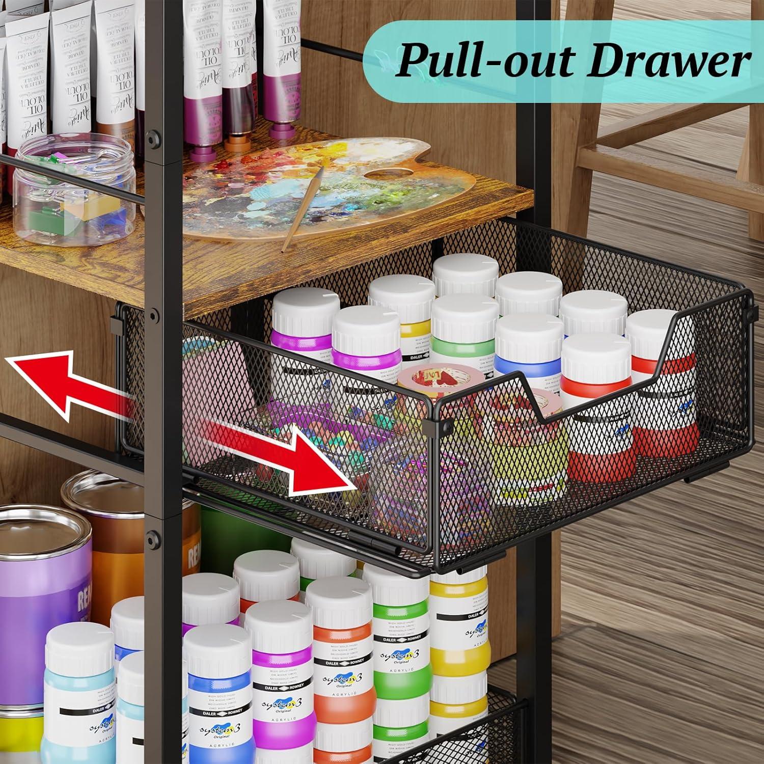 Carro de Almacenamiento Metálico Simple Serenity 5 Niveles