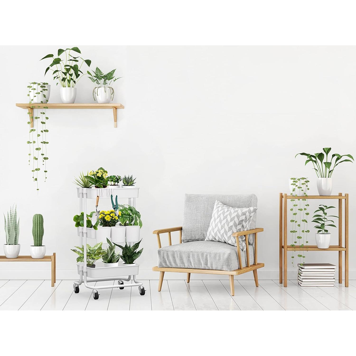 Carrito Organizador Rodante CAXXA 3 Niveles Blanco