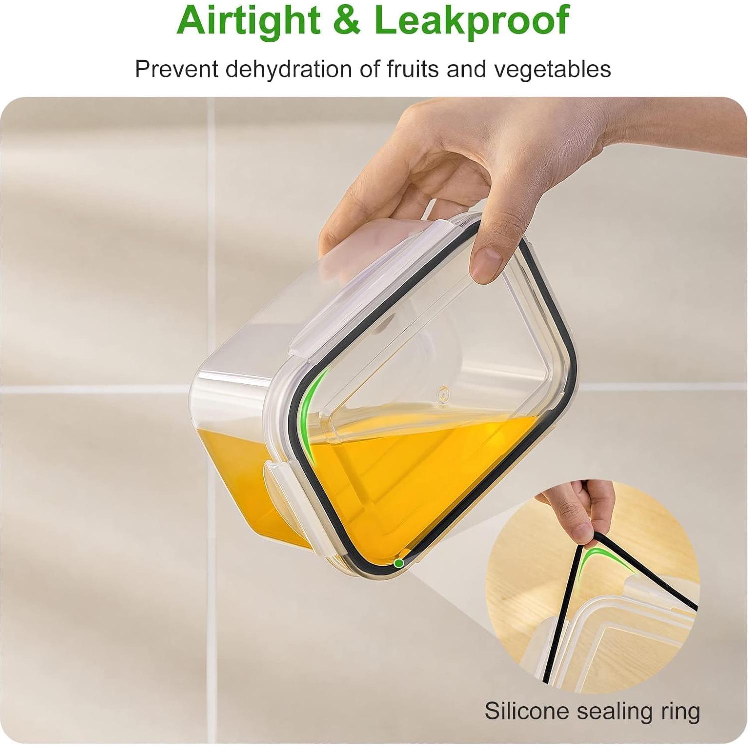 6 Contenedores de Almacenamiento Freshmage 300ml-6200ml