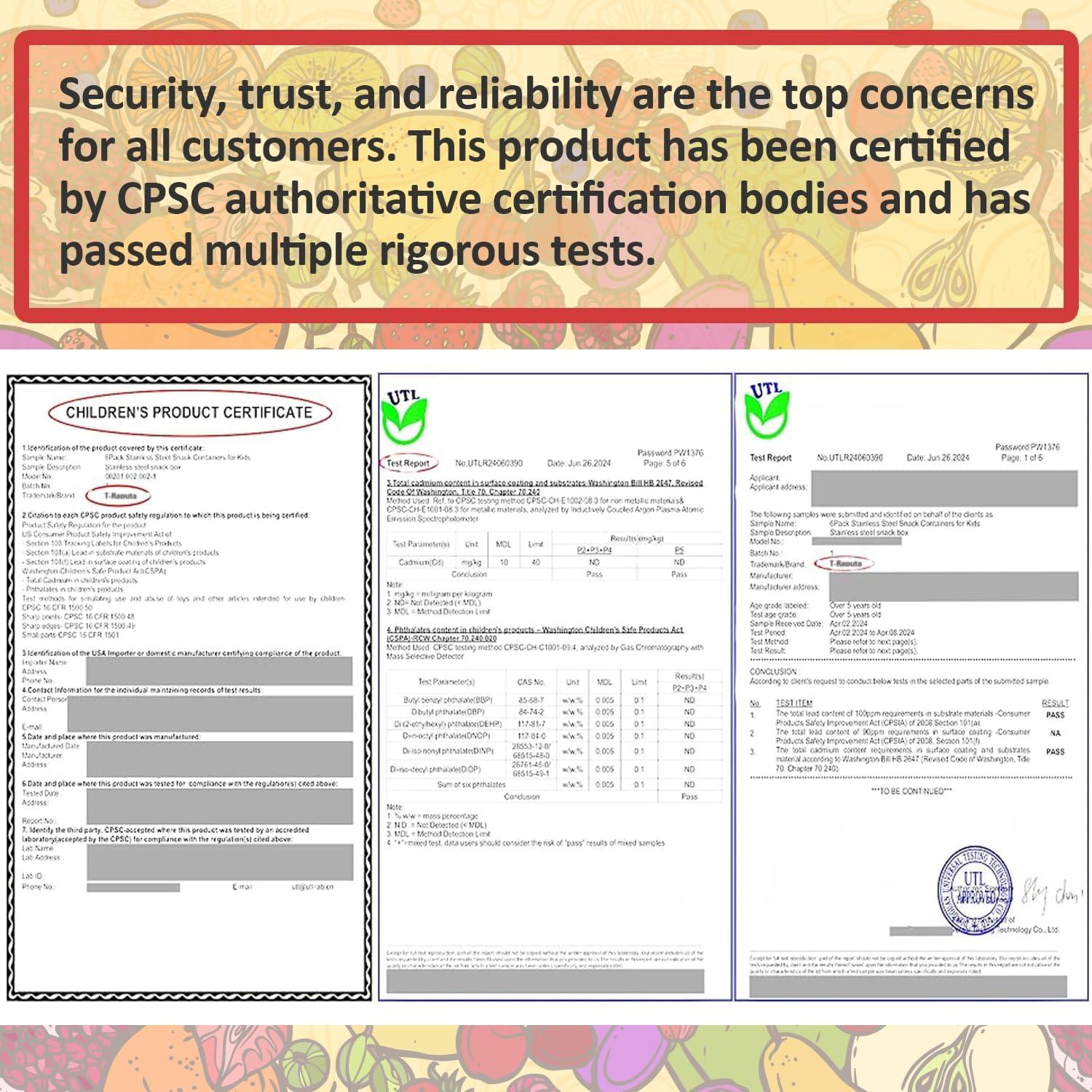 Set de 4 Contenedores de Almacenamiento T-Raputa para Frutas