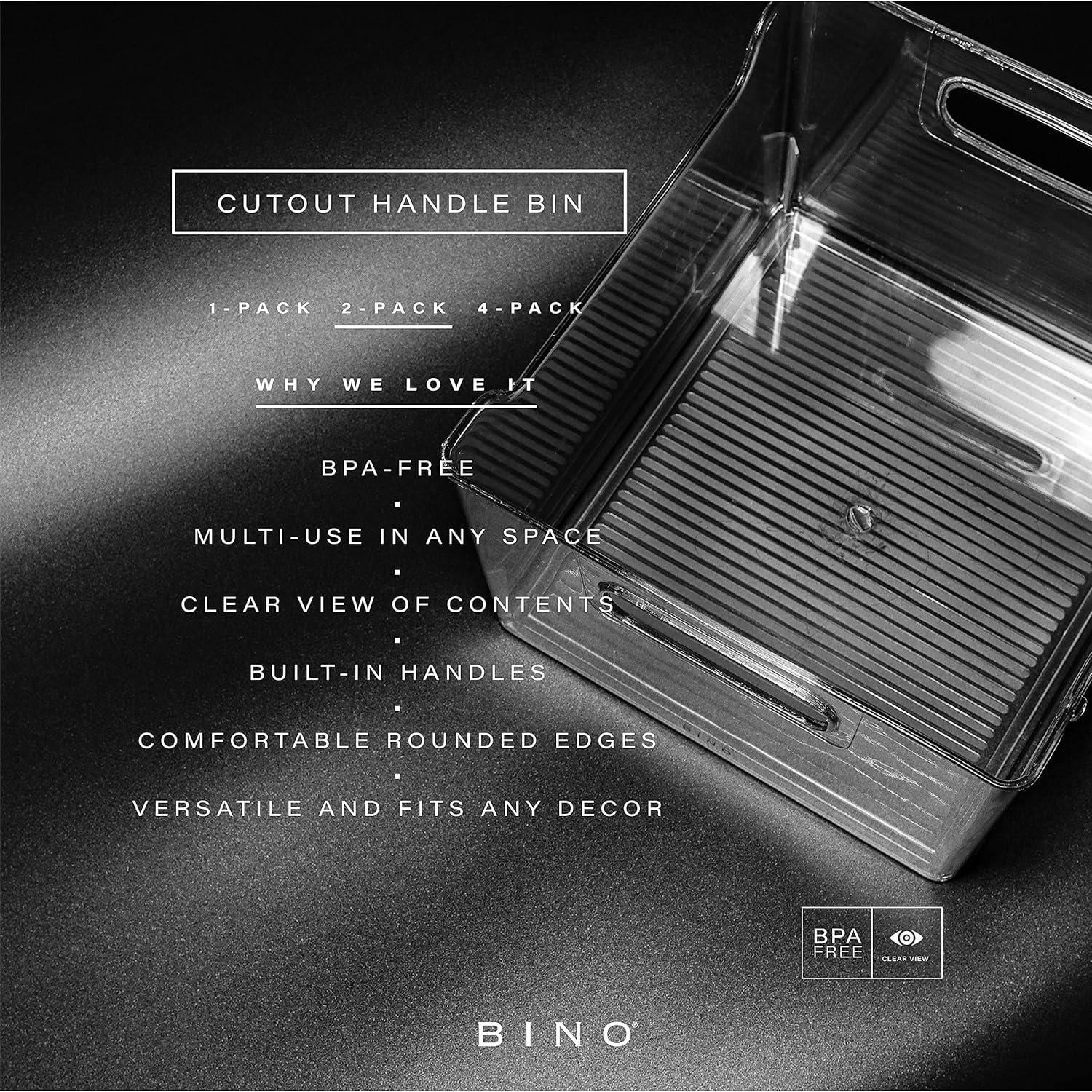 Contenedores de Plástico BINO 2 Piezas 26x22x15 cm Libre BPA