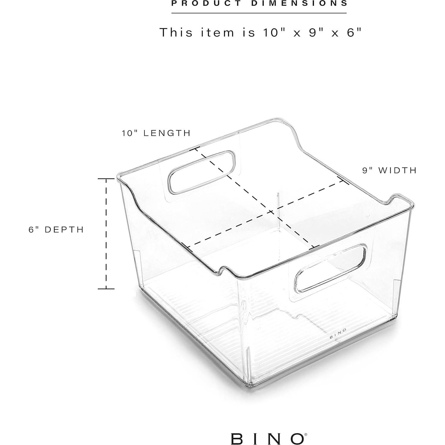 Contenedores de Plástico BINO 2 Piezas 26x22x15 cm Libre BPA