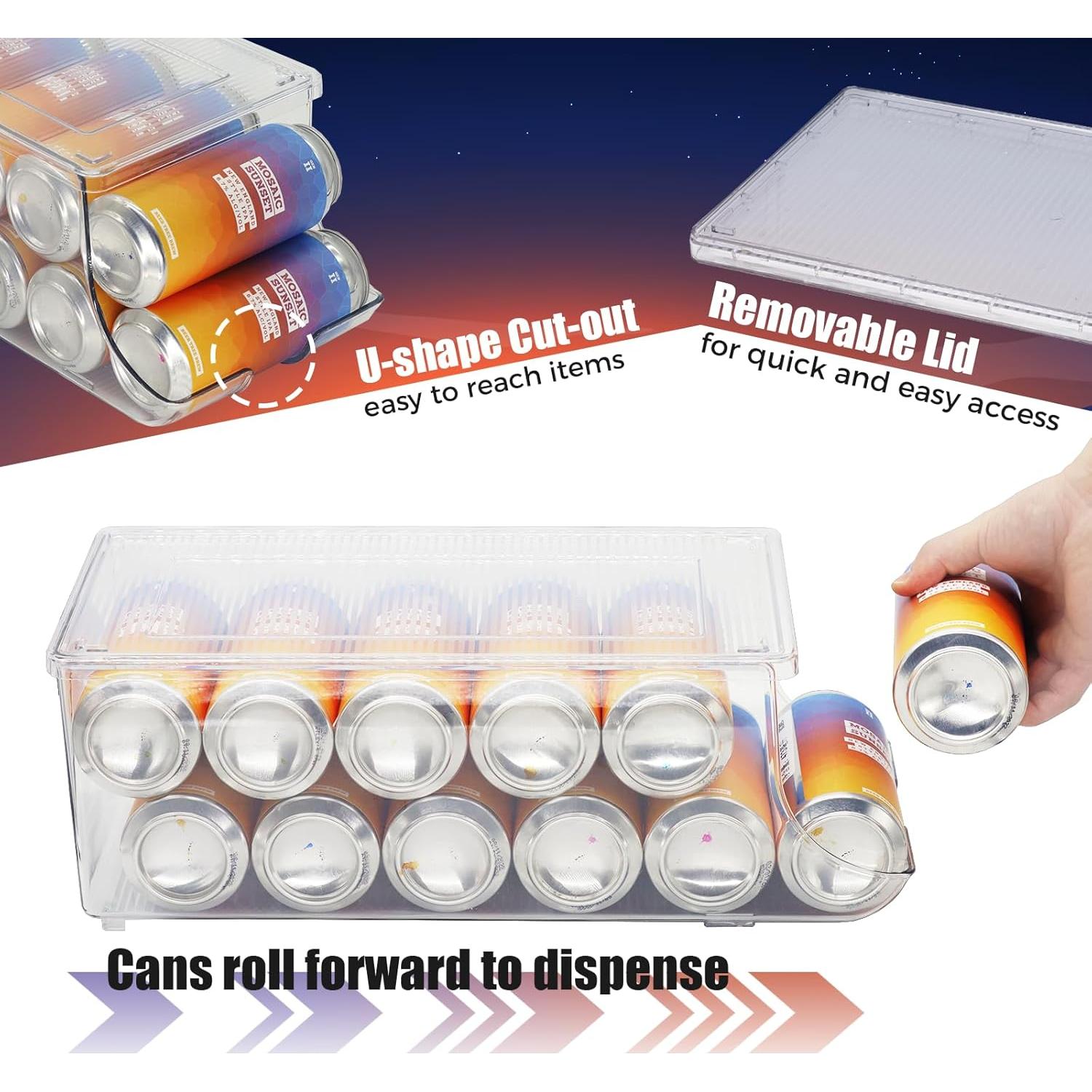 Organizador de Latas Altas SCAVATA 2 Pack 41.9x17.8cm