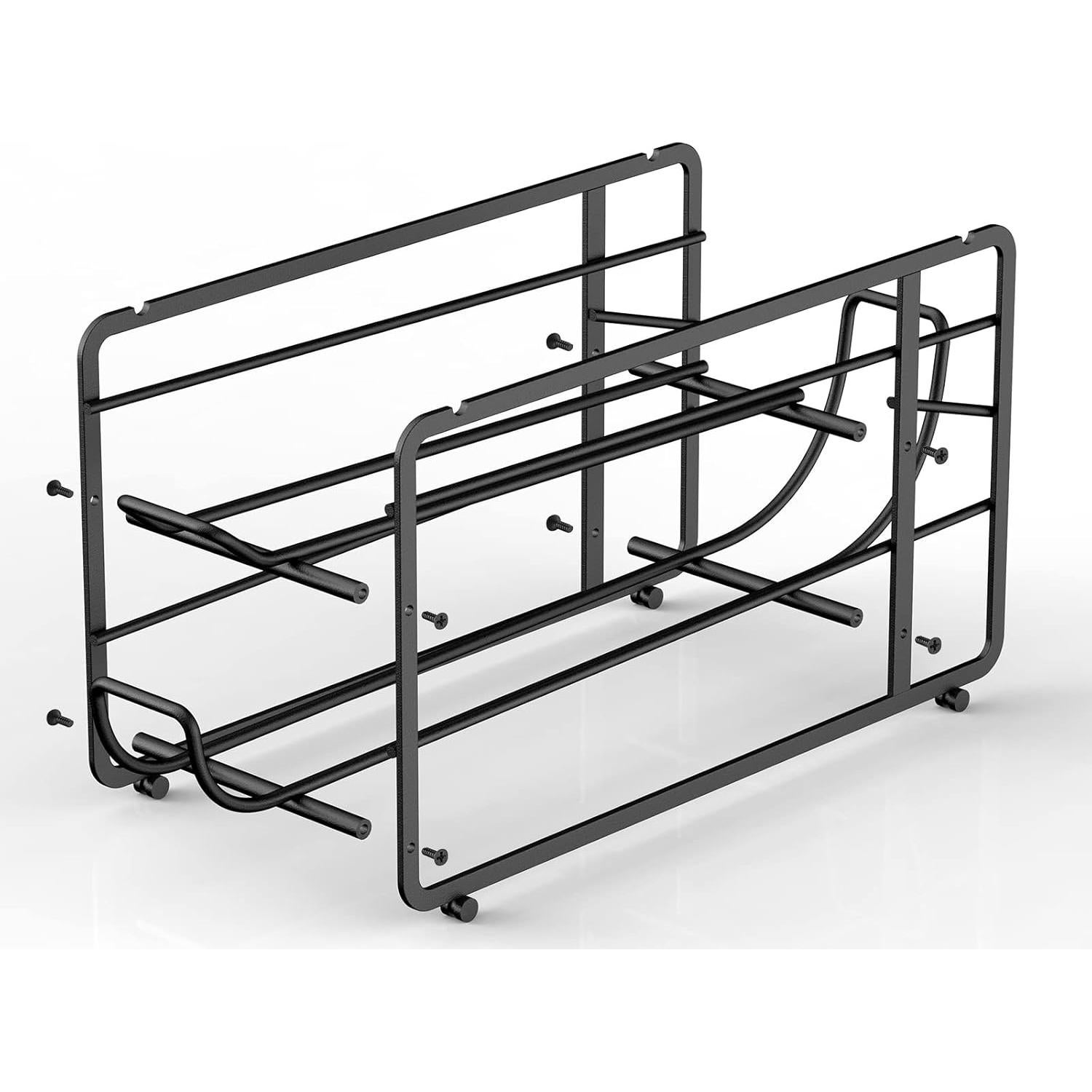 Organizador de Latas CANYAVE, Paquete de 2, Apilable, Negro