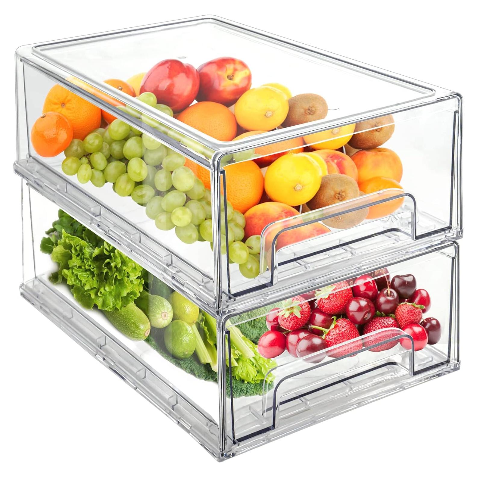 Cajones Organizadores Transparentes MANO 2Pack Grande