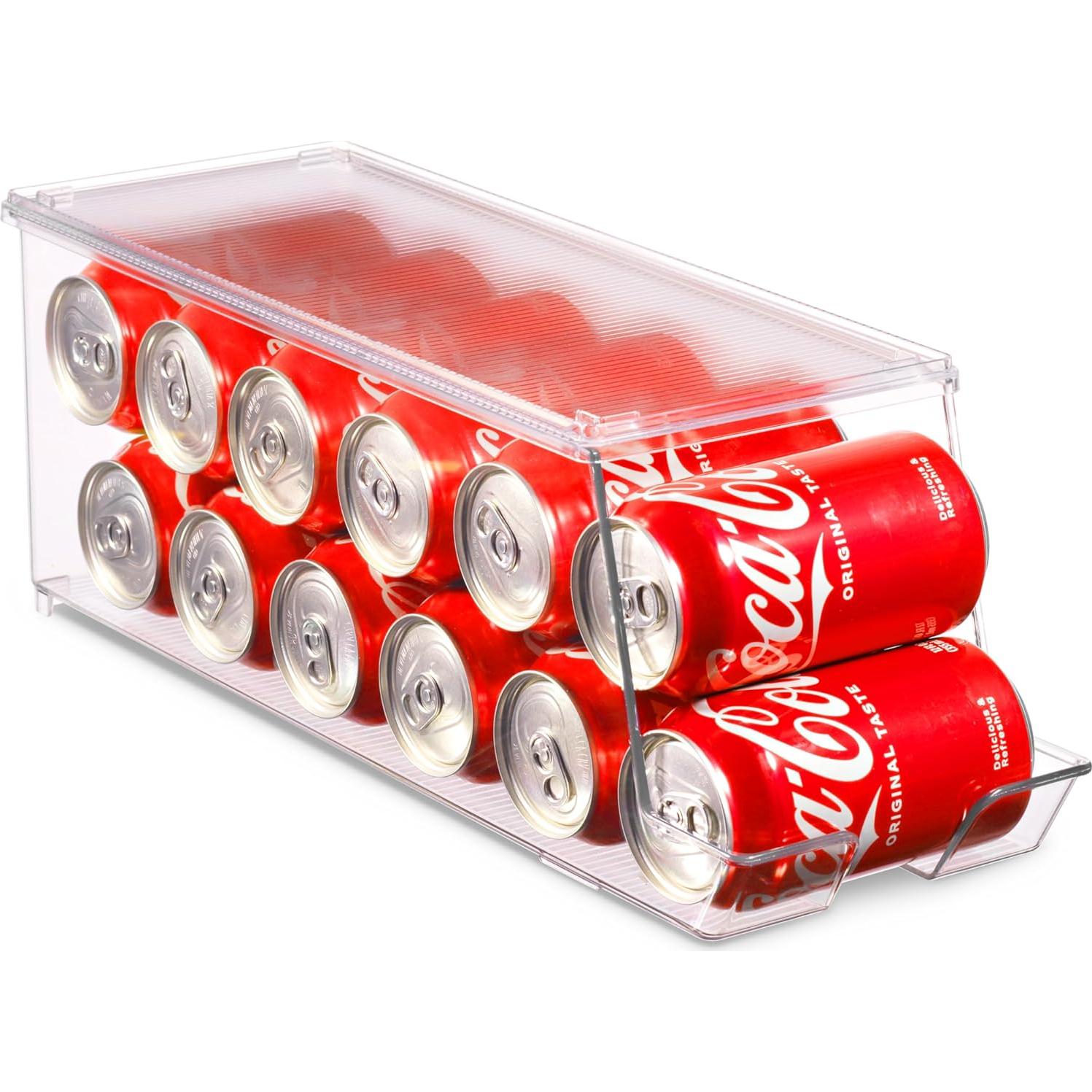 Juego de 2 Contenedores Apilables Seseno para Latas 12 Latas