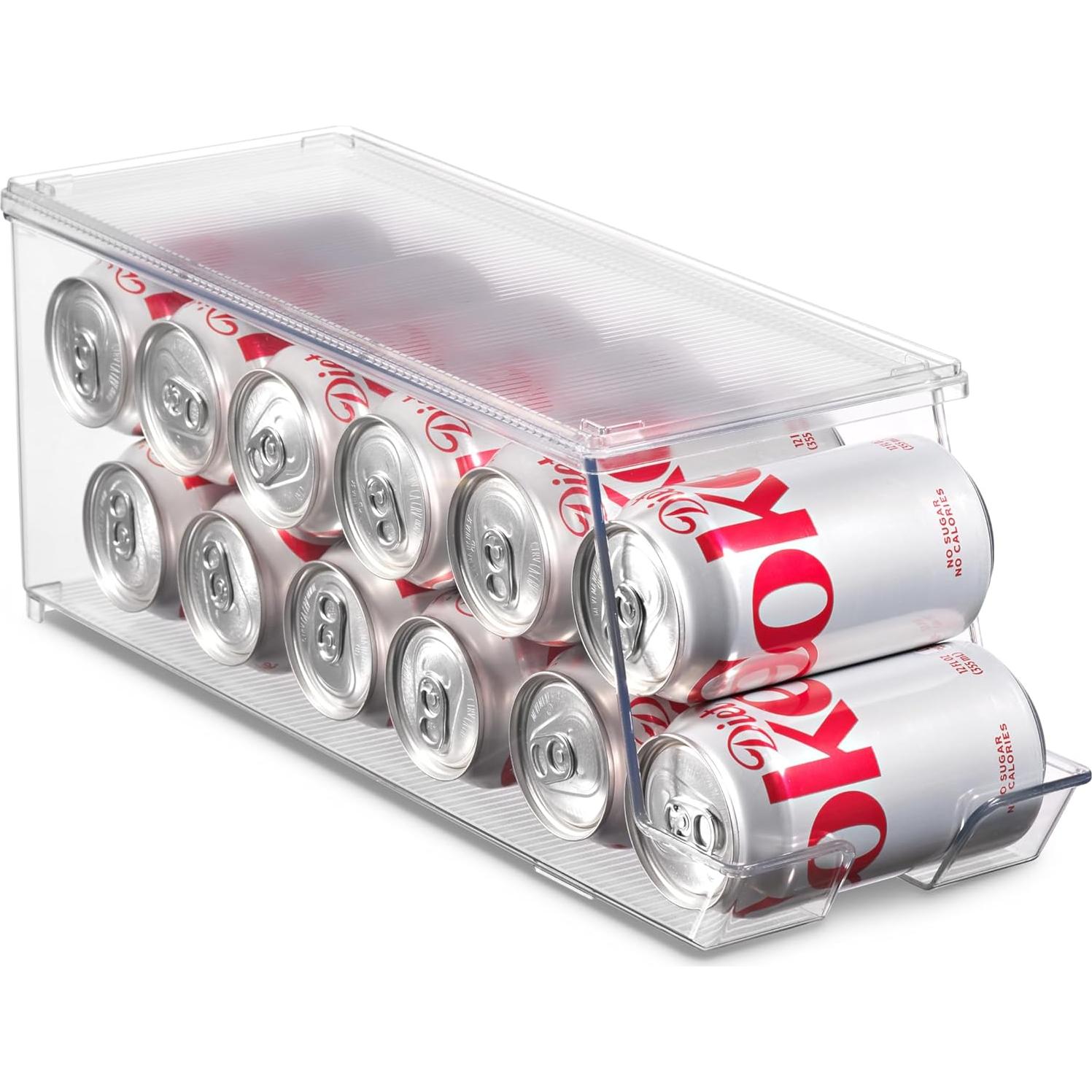 Juego de 2 Contenedores Apilables Seseno para Latas 12 Latas