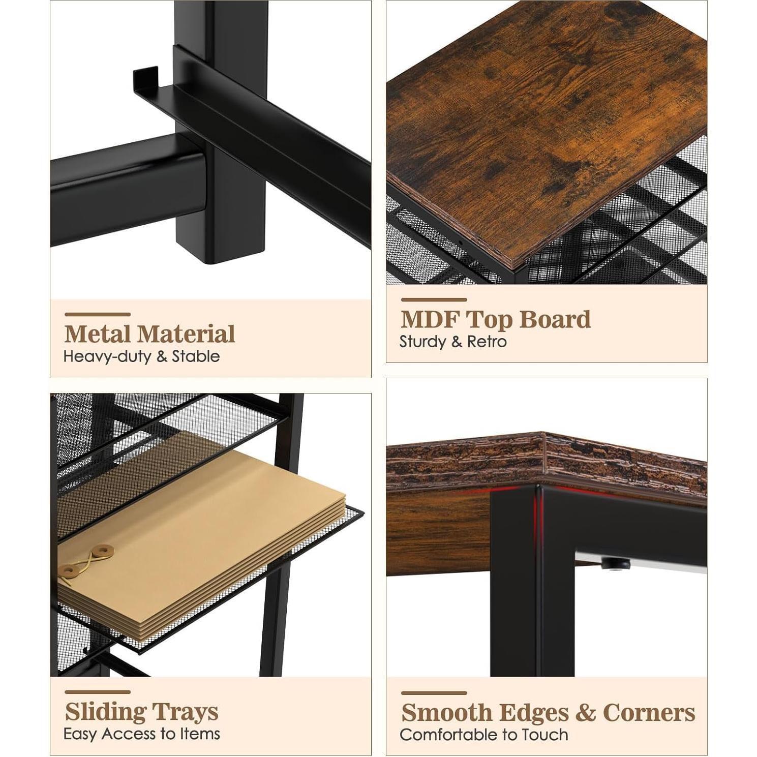 Carro de Archivos MoKo 5 Niveles con Ruedas y Cajón A4