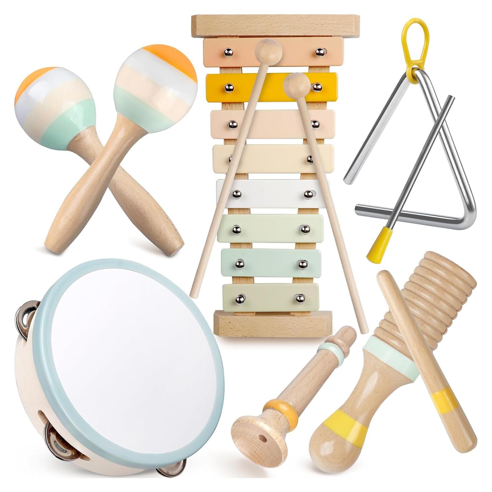 Set de Instrumentos Musicales de Madera Rmischolar para Bebés