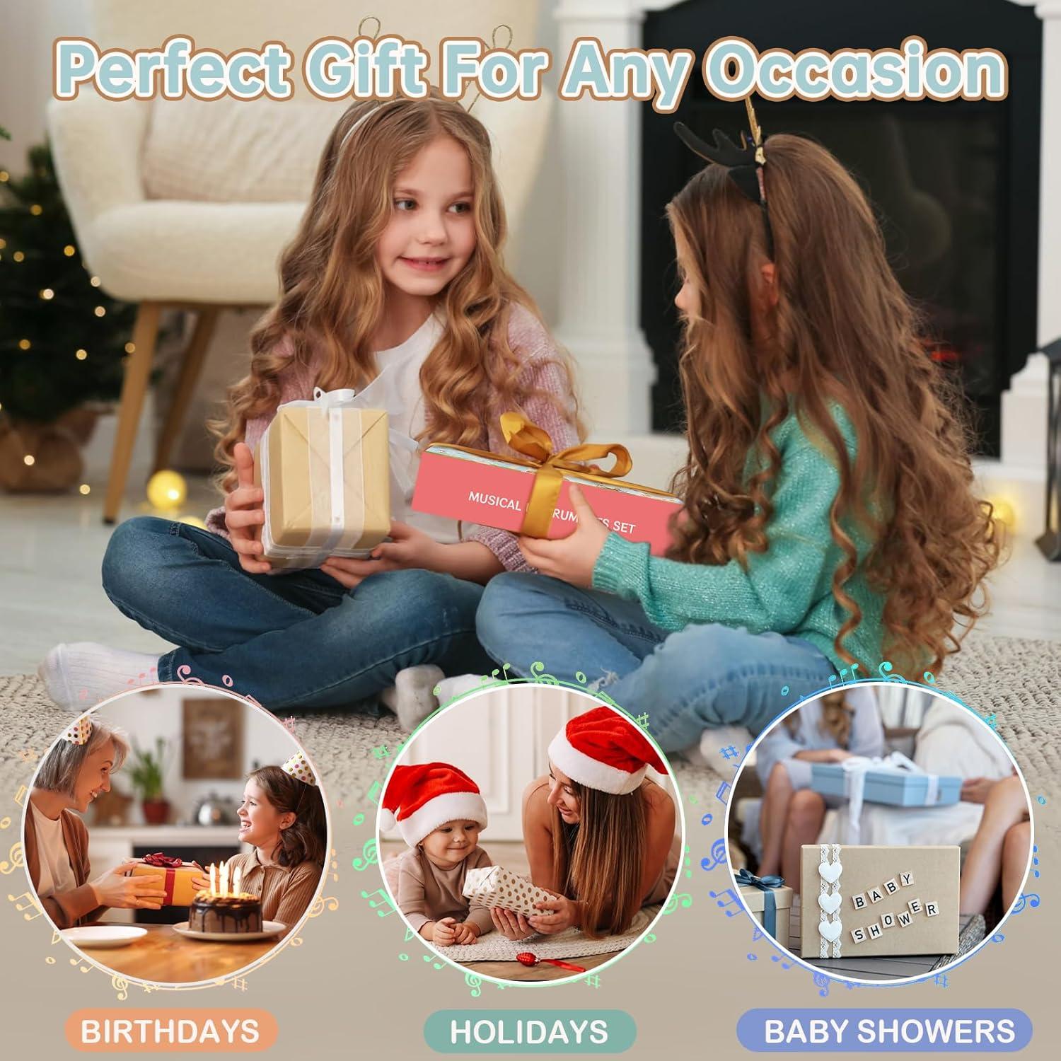 Set de Instrumentos Musicales de Madera Rmischolar para Bebés