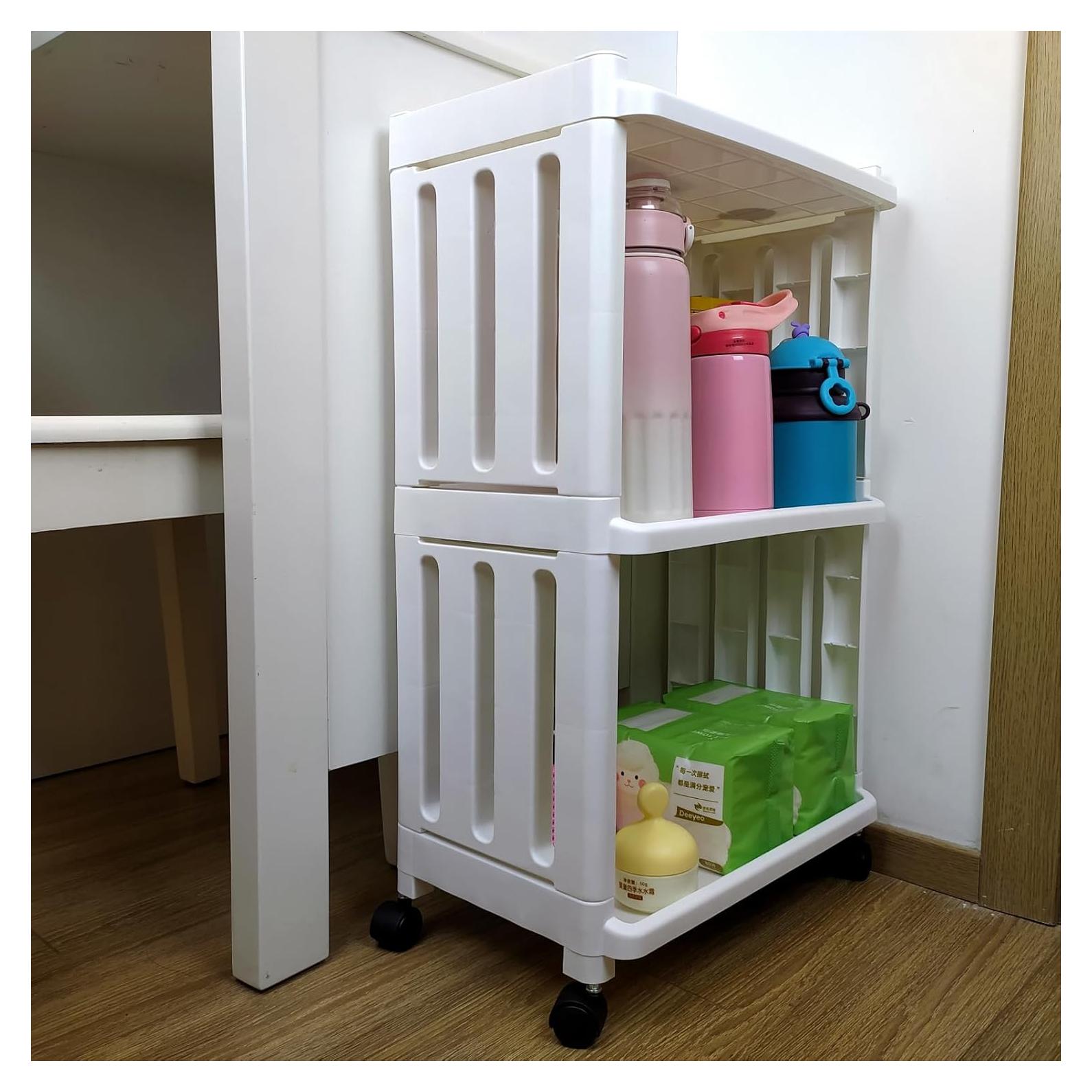 Carro de Almacenamiento Rodante TENBOAT 3 Niveles Blanco