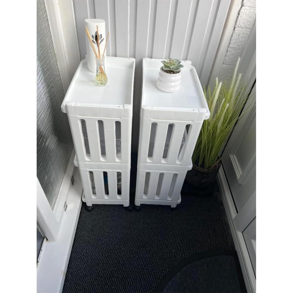 Carro Organizador Rodante TENBOAT Blanco 3 Niveles 1.59 kg