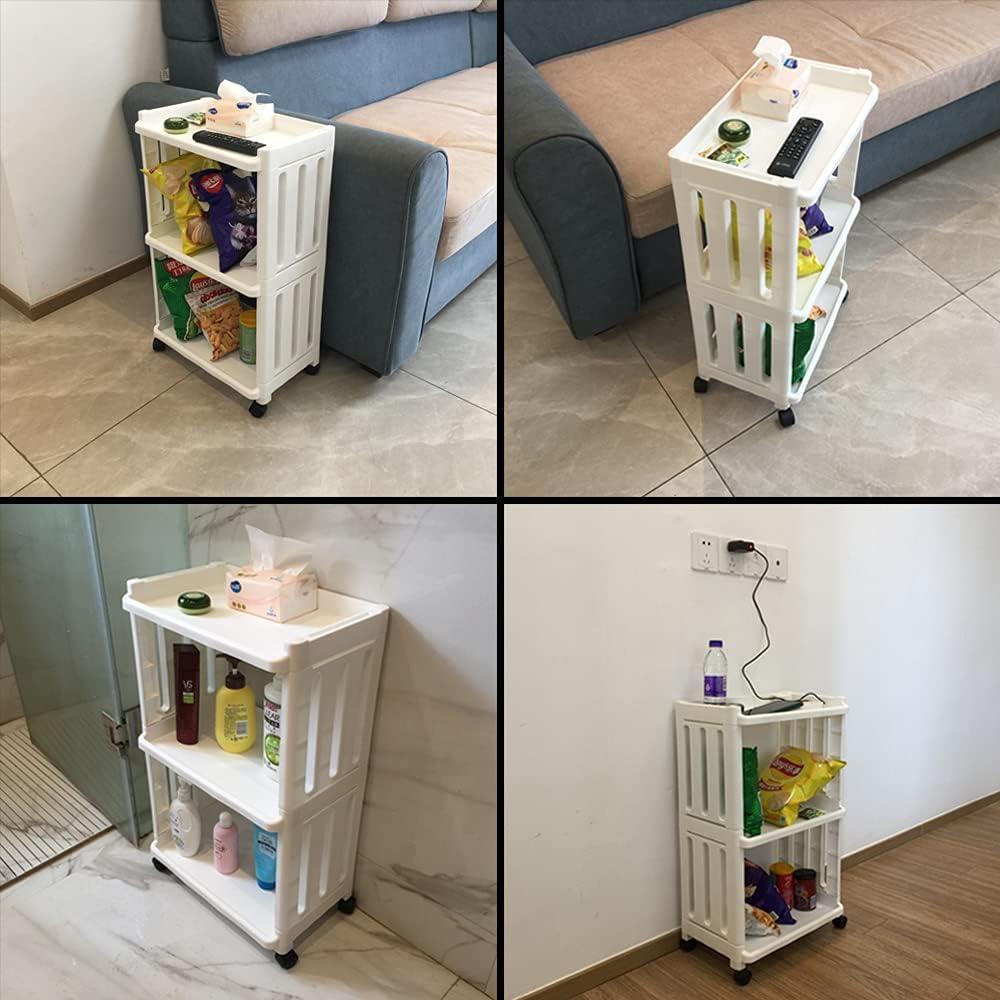 Carro Organizador Rodante TENBOAT Blanco 3 Niveles 1.59 kg