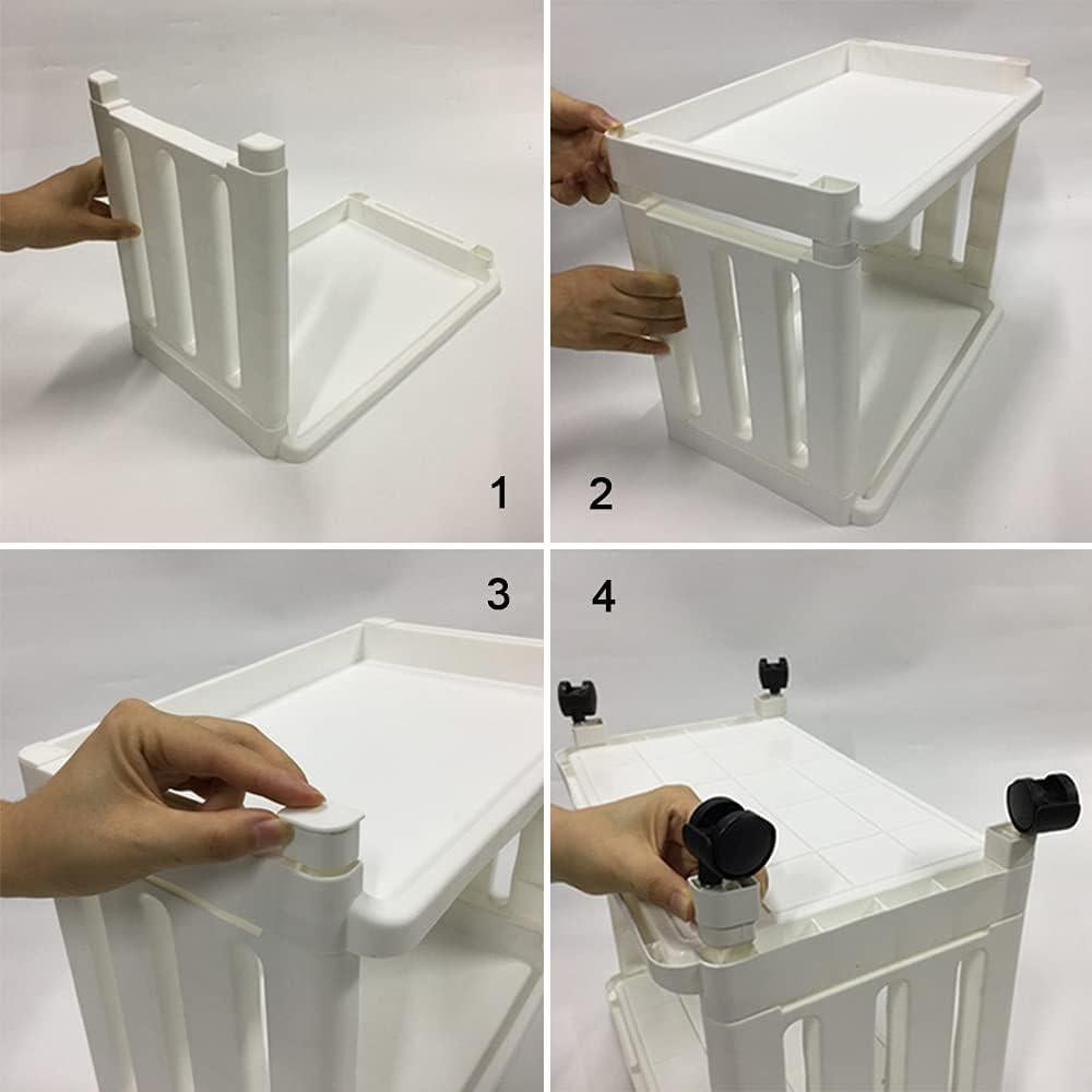 Carro Organizador Rodante TENBOAT Blanco 3 Niveles 1.59 kg