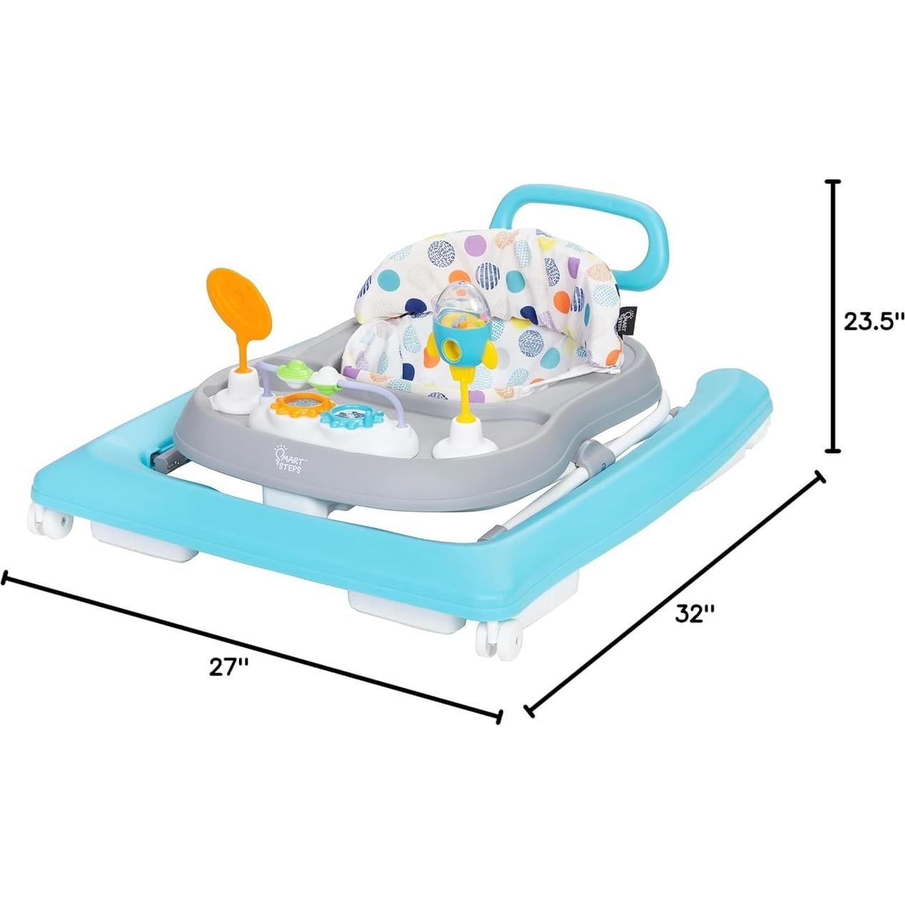 Andador de Actividad Smart Steps Plus 2-en-1 Deluxe Blanco