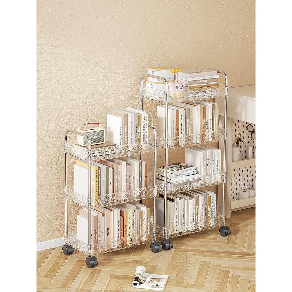 Carro de Almacenamiento Rodante TENBOAT 3 Niveles Transparente