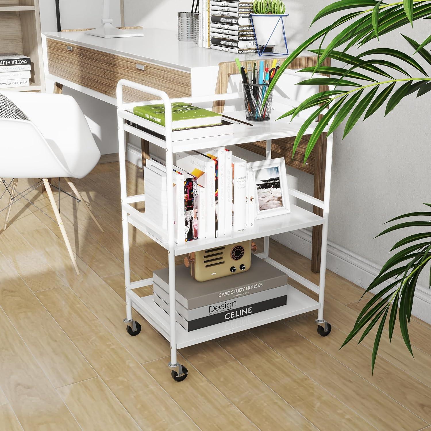 Carro Rodante DCLRN 3 Niveles Blanco Metal 74.93 cm