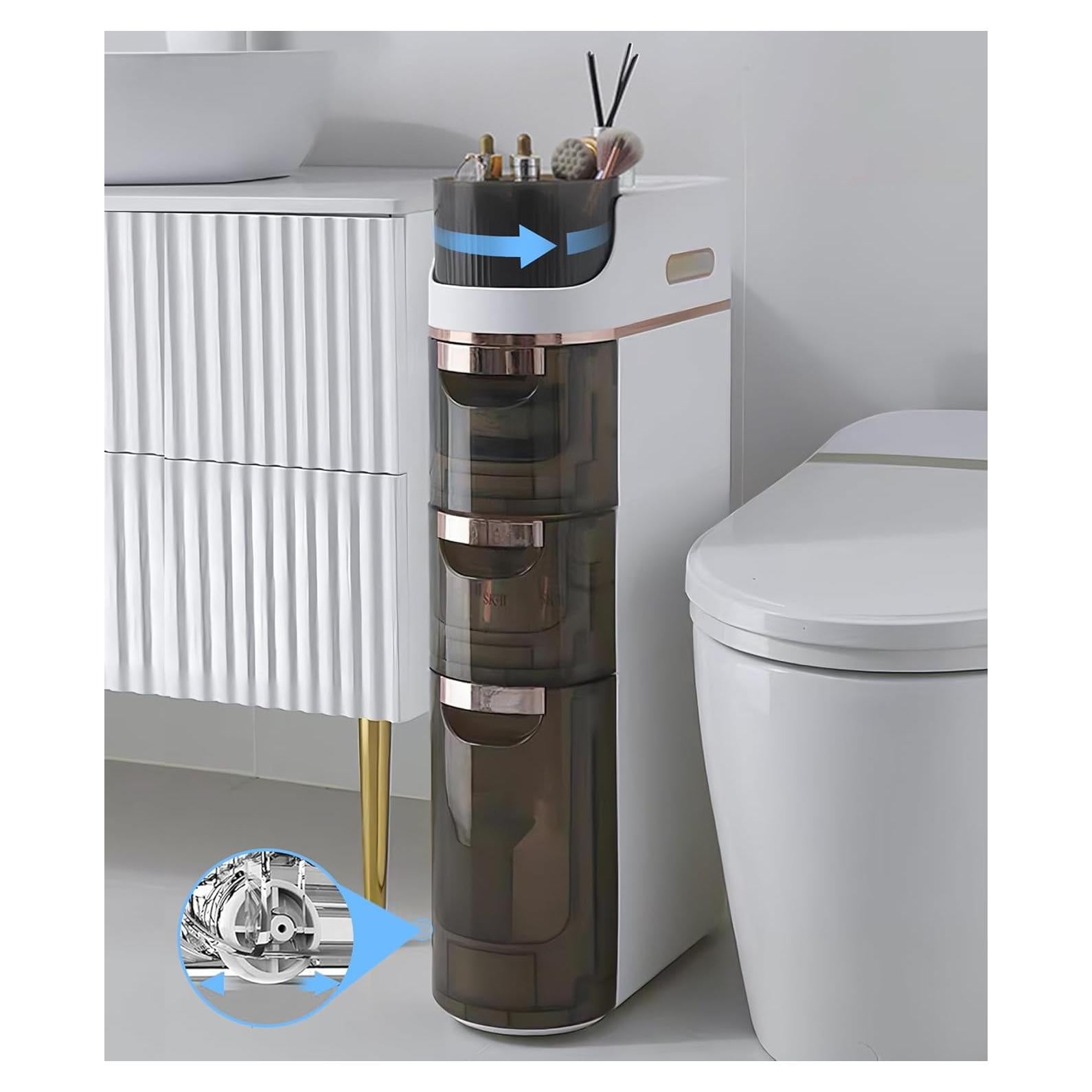 Gabinete de Almacenamiento Lozovin 3 Niveles 76 cm Blanco