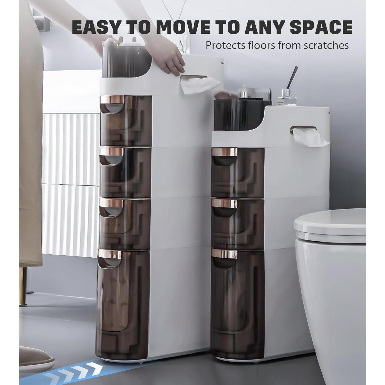 Gabinete de Almacenamiento Lozovin 3 Niveles 76 cm Blanco