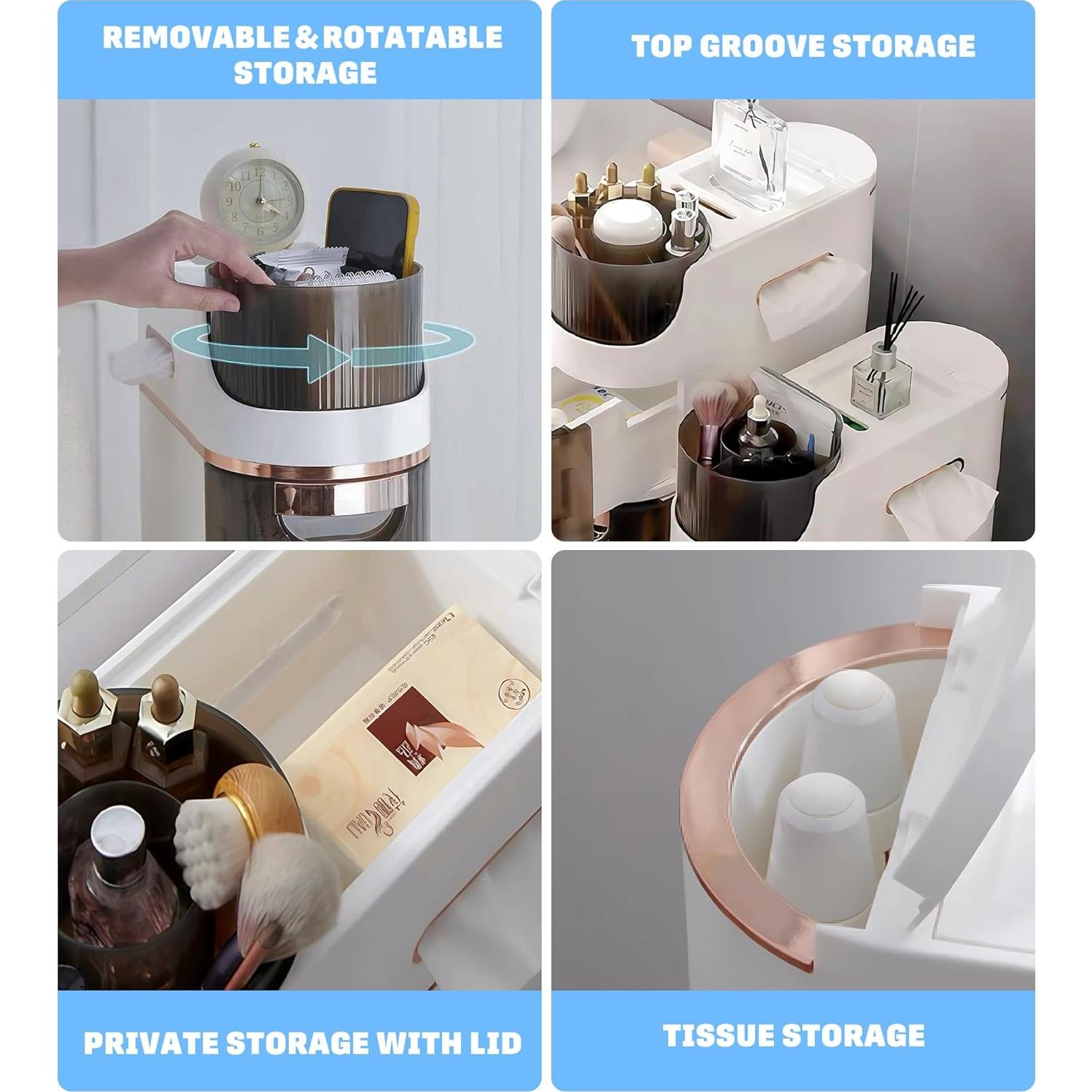 Gabinete de Almacenamiento Lozovin 3 Niveles 76 cm Blanco