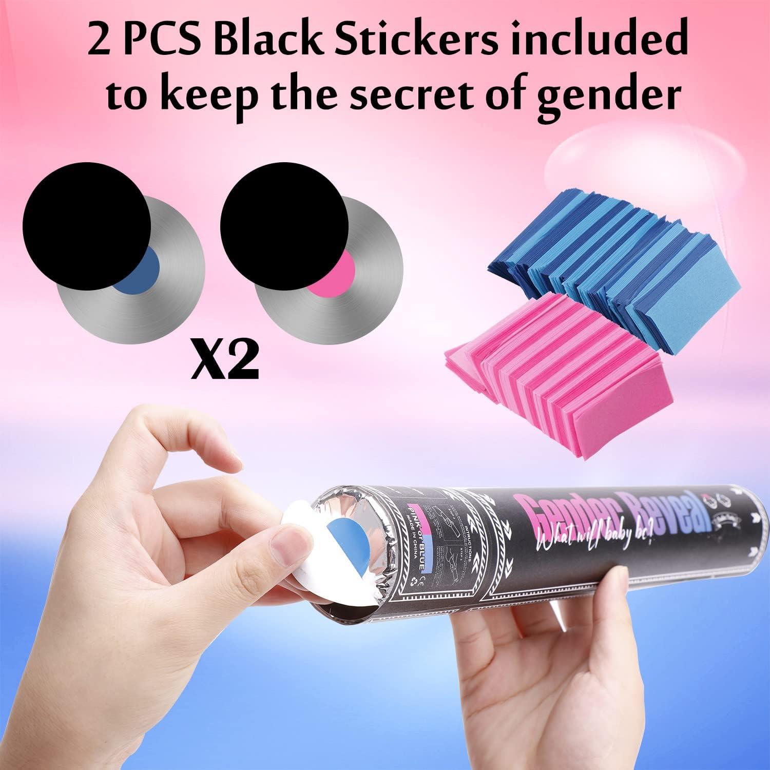 Cañón de Confeti DOUKEE Revelación de Género 2PK Rosa y Azul