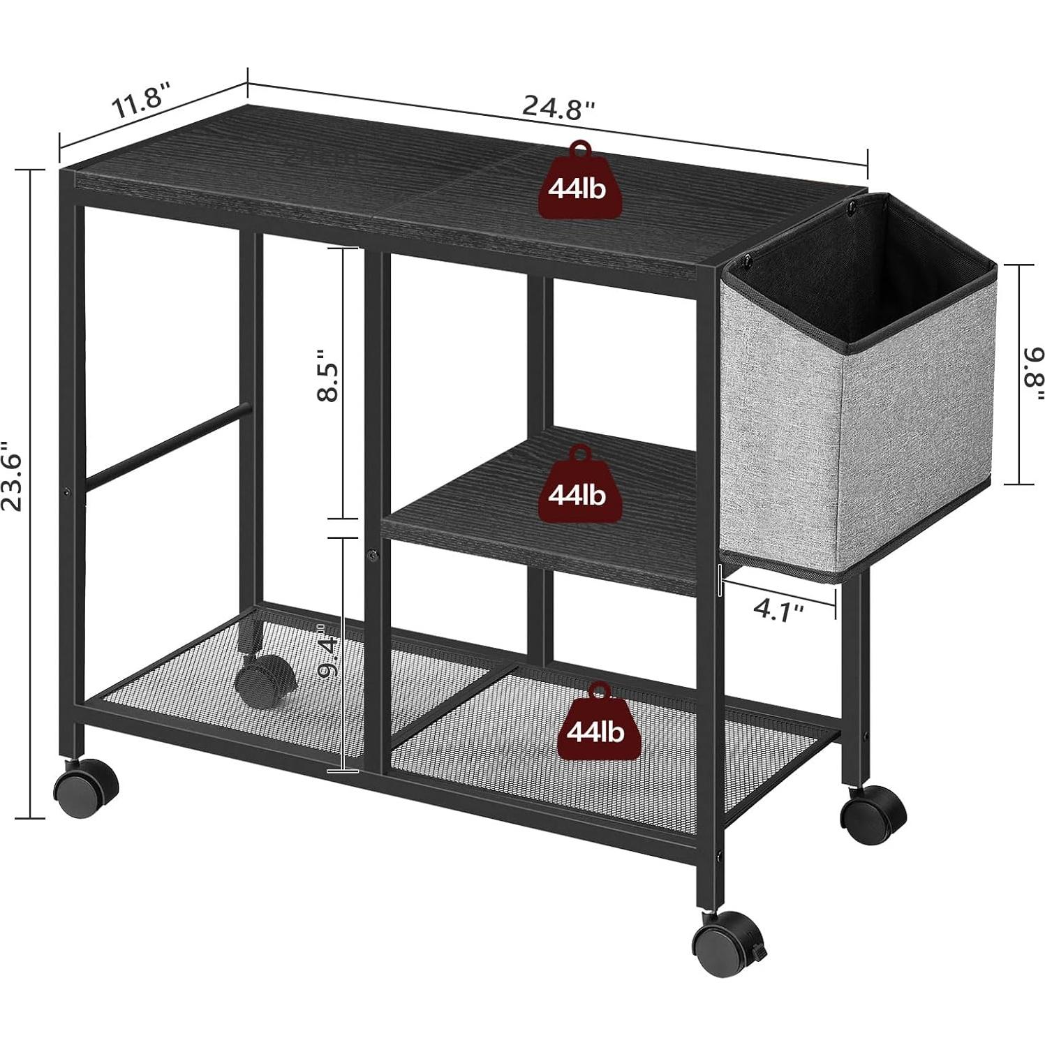 Soporte para Impresora MAHANCRIS PTHB2201 3 Niveles Negro