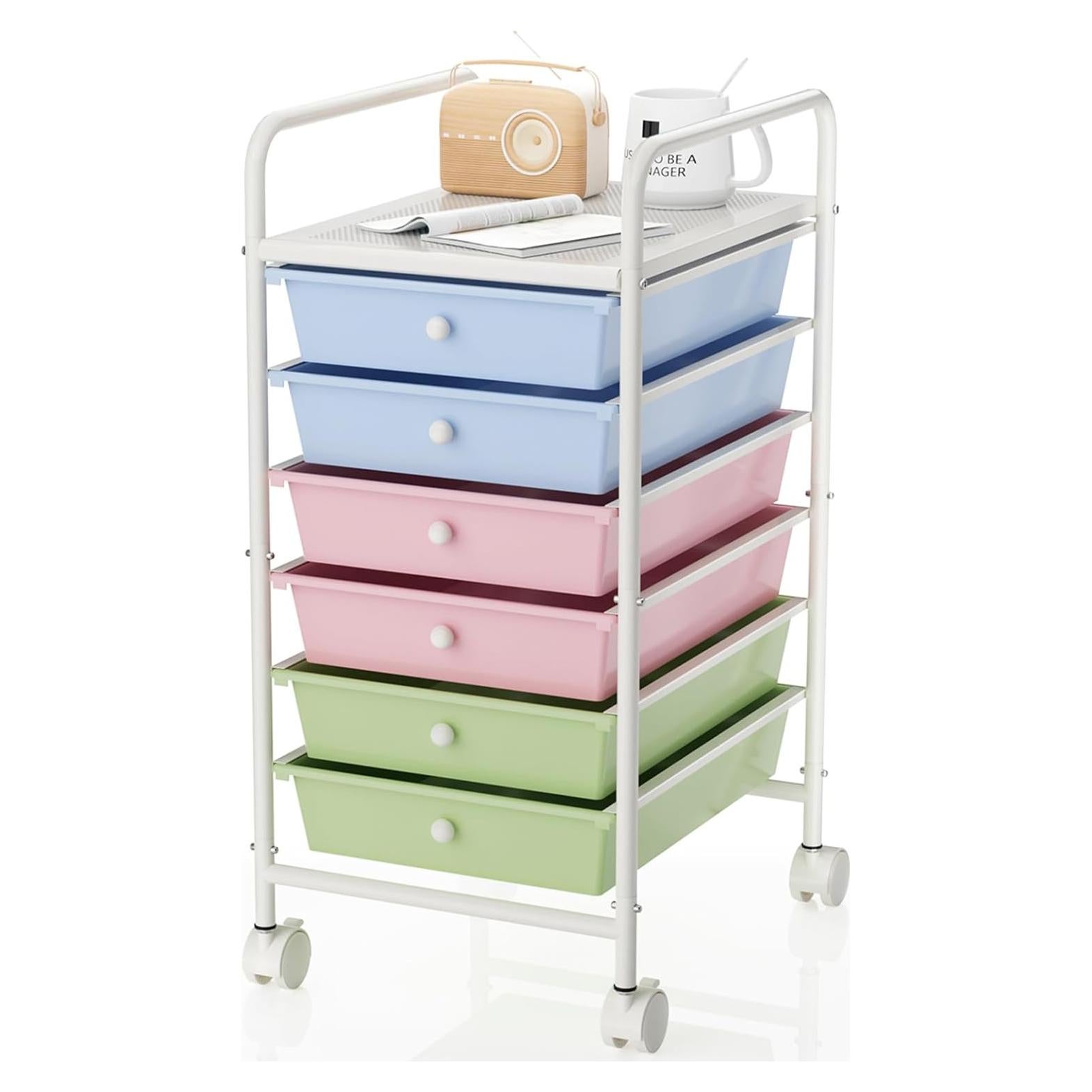 Carro de Utilidad Rodante Shrivee 6 Niveles Colorido