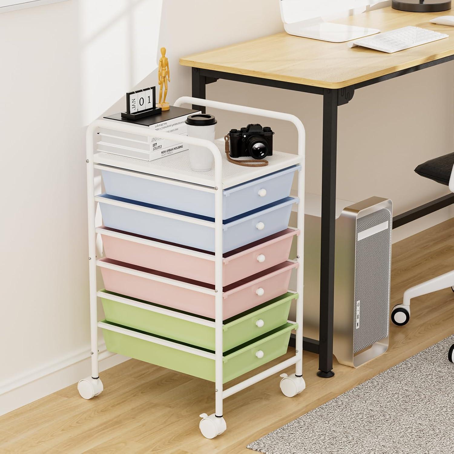 Carro de Utilidad Rodante Shrivee 6 Niveles Colorido