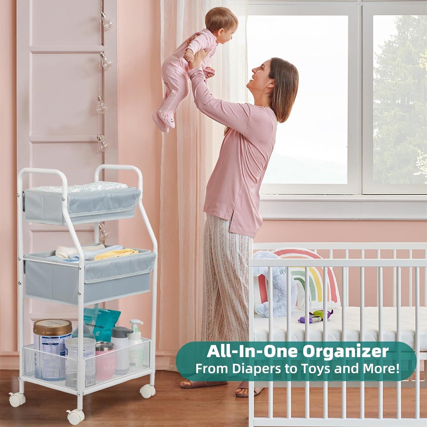 Carro Rodante Moteph 3 Niveles Almacenamiento 3.77 kg