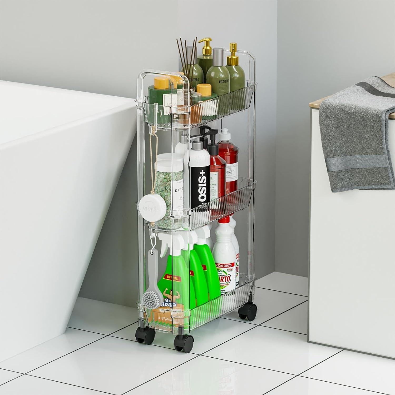 Carro de Almacenamiento Rodante SuoXing 3 Niveles 15,75 cm